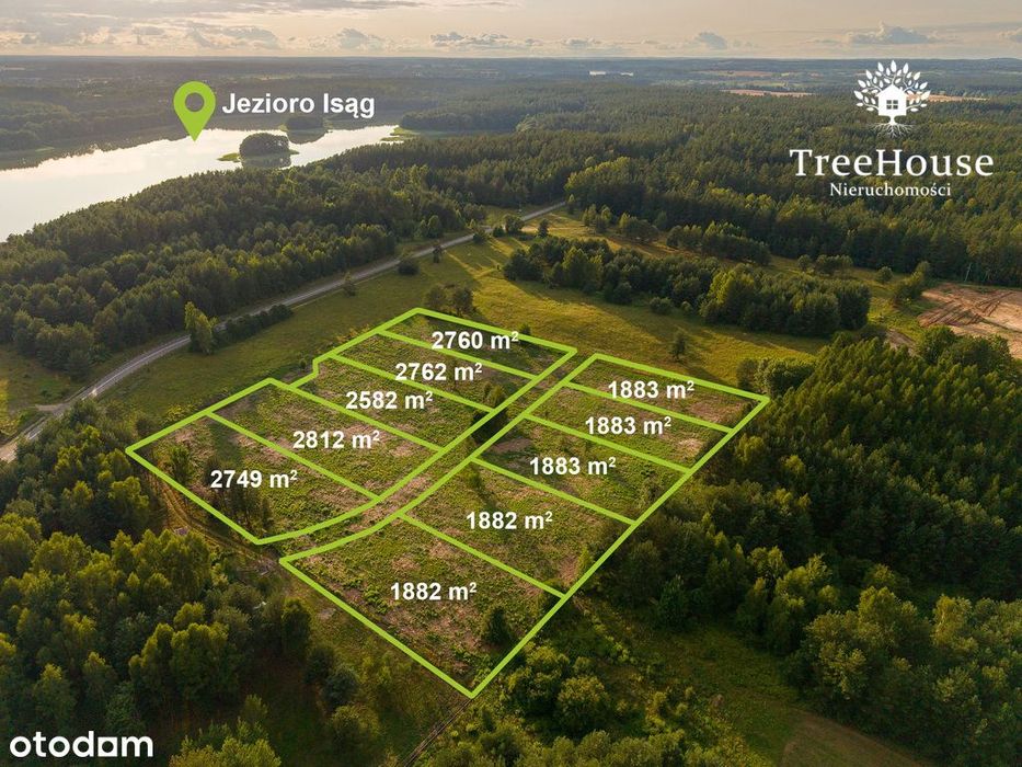 Pelnik –działki budowlane w pobliżu jeziora z MPZP