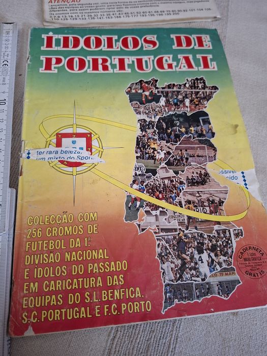 Caderneta de cromos de futebol Idolos de Portugal