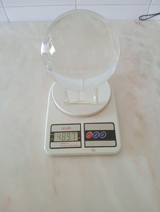 Bola cristal 14cm muito bonita