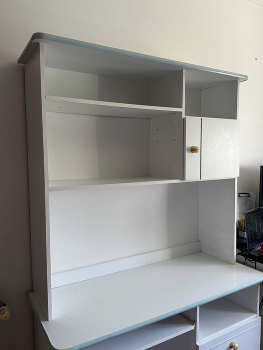 Quarto Completo Branco - 2 Secretárias + Cómoda 6 Gavetas | Entrego
