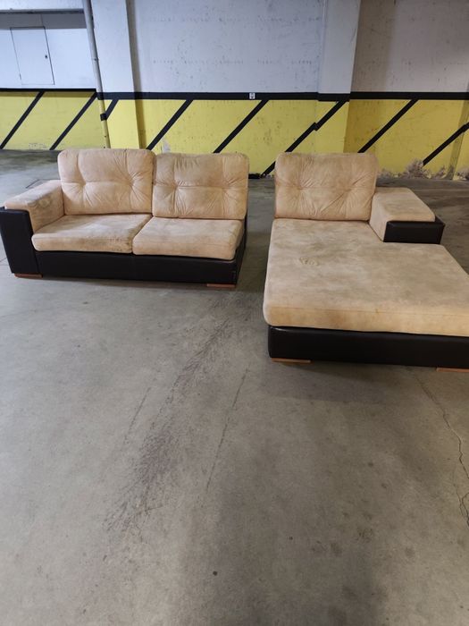 Sofá com chaise longue