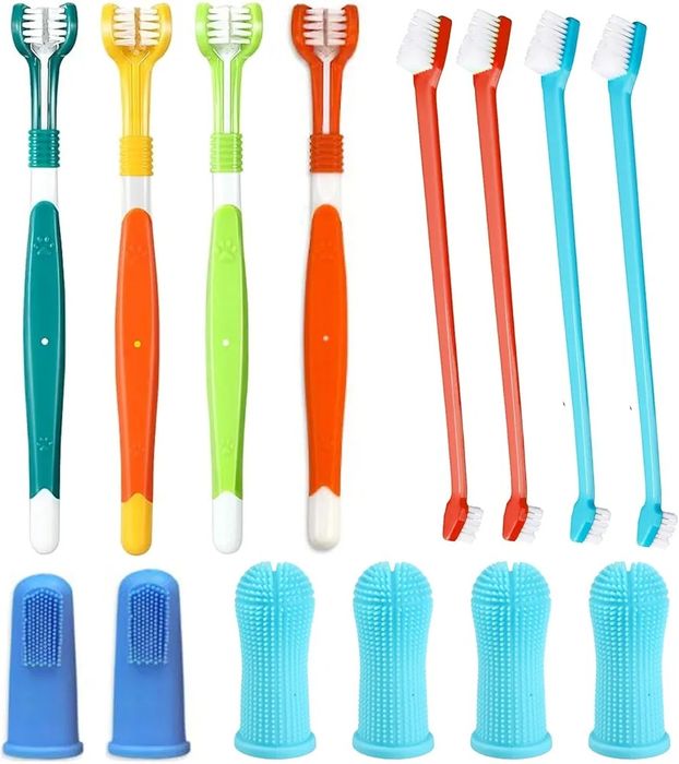 Zestaw 14 szczoteczek do zębów dla psów