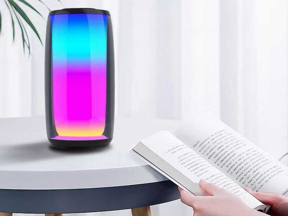 Głośnik Przenośny RGB Bluetooth USB MicroSD Radio FM AUX