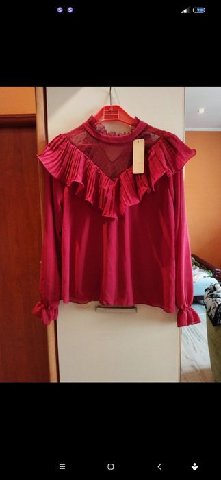 Bluzka L,xl burgund
