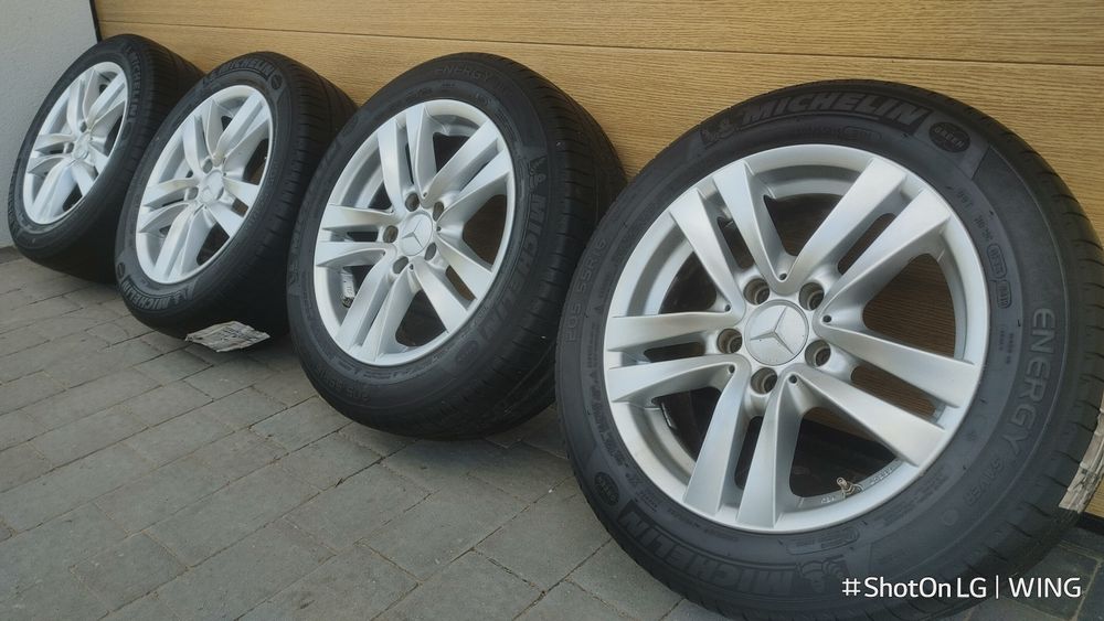 Alufelgi 5x112 z oponami letnimi 205/55r16 Michelin polecam