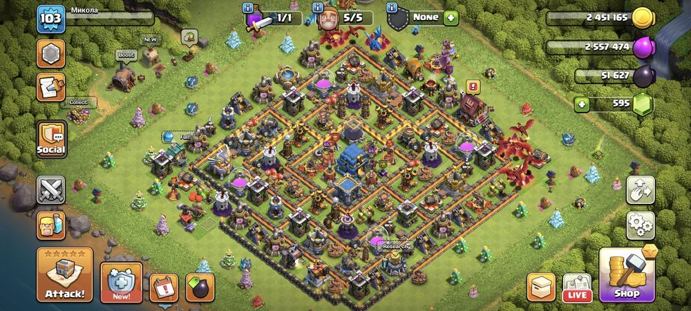 Продам акаунт Clash of Clans