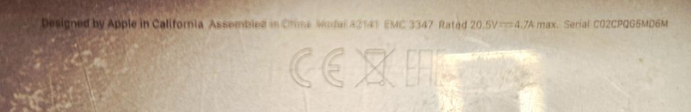 MacBook Pro 16" (2020) – Intel i7 6-Core | 16GB RAM | 500GB SSD