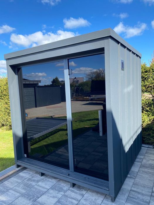 nowoczesna SAUNA ogrodowa PREMIUM