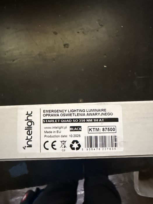 Oprawa oświetlenia awaryjnego intelight starlet quad so 350