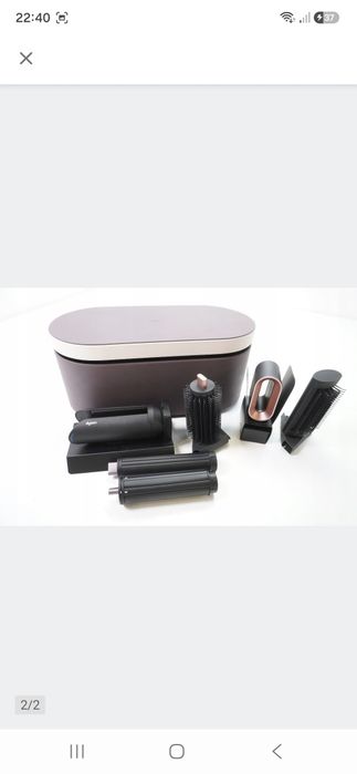 Nowy multistyler Dyson Airwrap Coanda 2x Straight +Wavy fioletowy jaspis