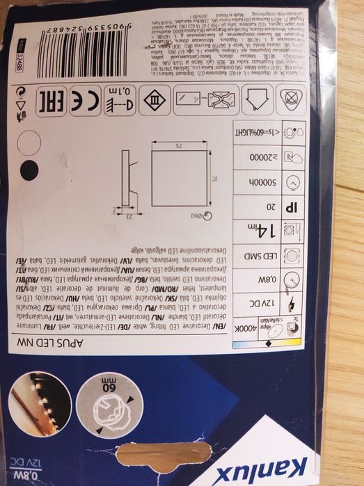 Oprawy przyschodowe LED Kanlux 12 V, czujniki,zasilacze