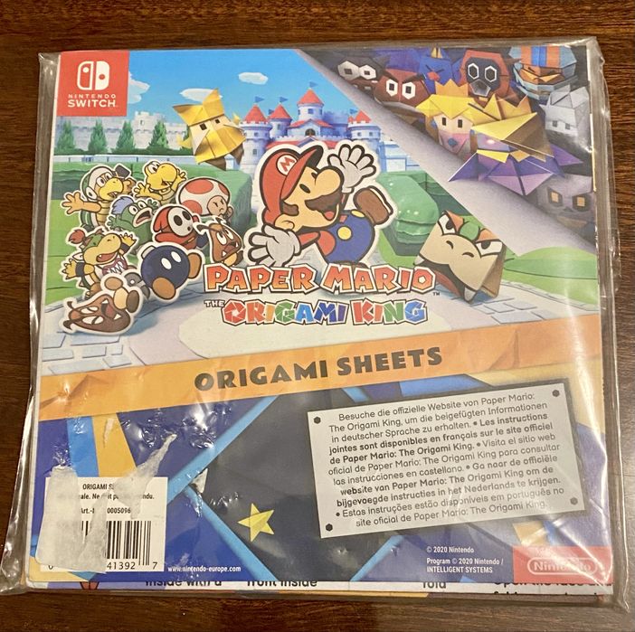 Vendo Conjunto Folhas Origami Paper Mario