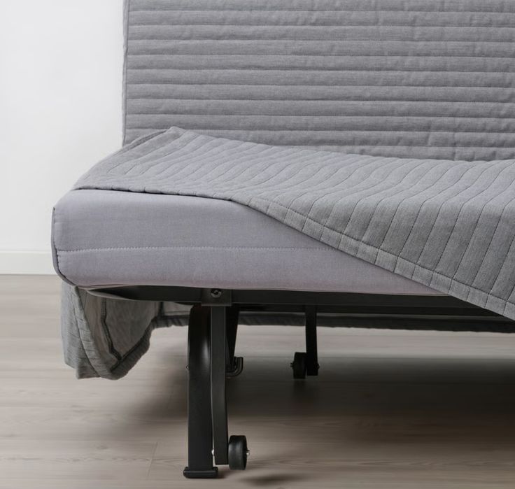 Ikea rozkładany szary fotel