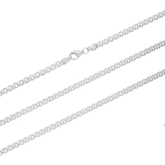 Łańcuszek srebrny pr. 925 łańcuch GARIBALDI 3,3 mm LGR003 55cm/9,0g