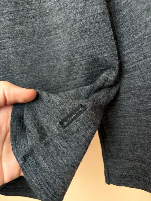 Quechua Merino Лонгслів Кофта Термобілизна З Вовни Шерсті Мериноса Трекінгова Туристична