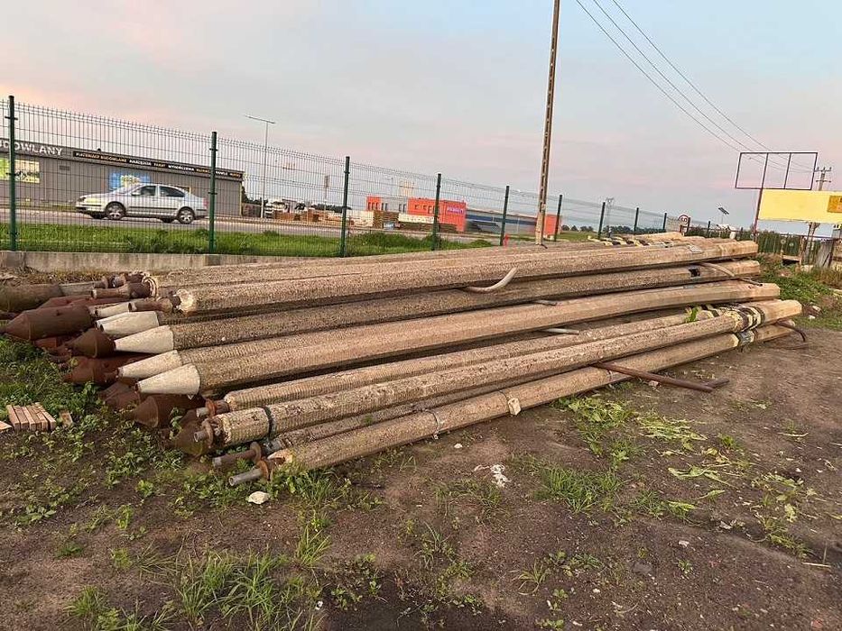 Słupy betonowe elektryczne