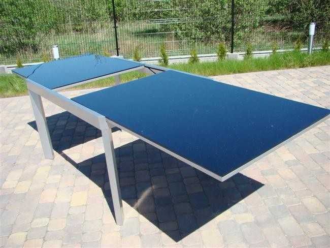 rozkładany stabilny szklany stół od 130 do 230cm 90/75 cm waga 60kg