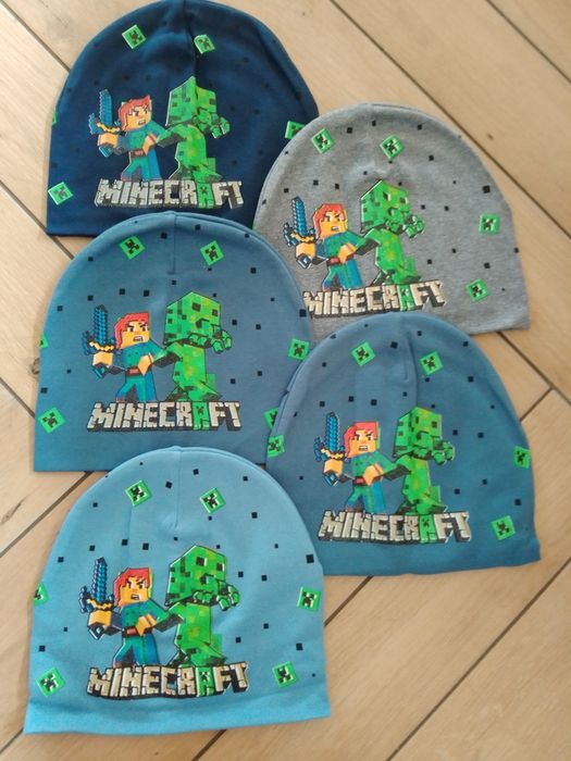 Bawełniana czapka jesienna Minecraft