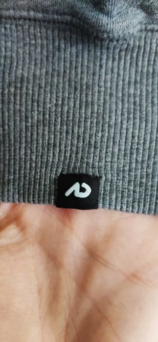 NoBluza Nike crewneck szara z białym logo over size oryginał