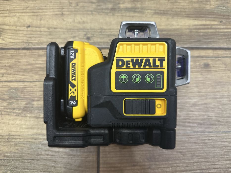Laser samopoziomujący 360° DeWalt DCE089G + bateria 2AH 12V + DCB107