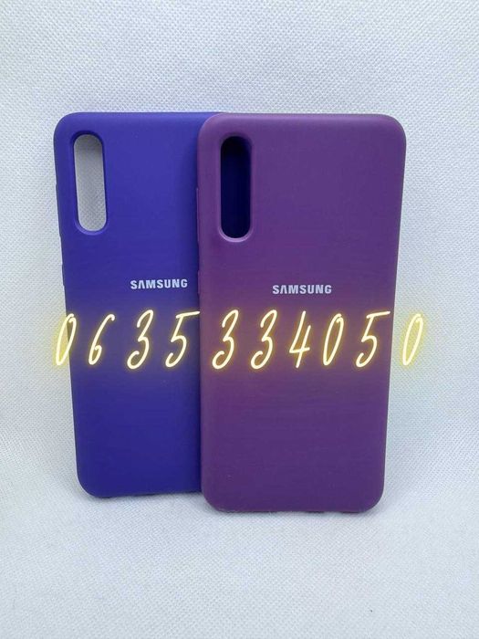 Чехол бампер для Samsung A50 A30s софт тач микрофибра Самсунг А50 А30с