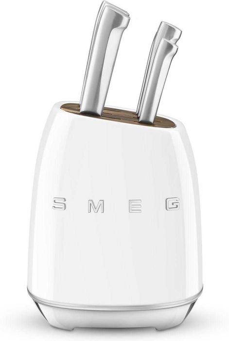 Noże SMEG zestaw biały