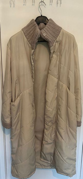 ICHI Gabardine / Trench Coat / Beige / Pale (Tamanho L)