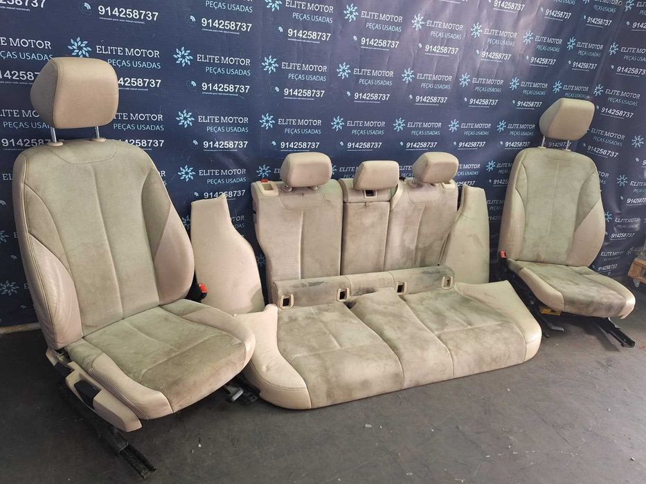 Jogo de bancos usados BMW SERIE 3 F31 carrinha pele e tecido