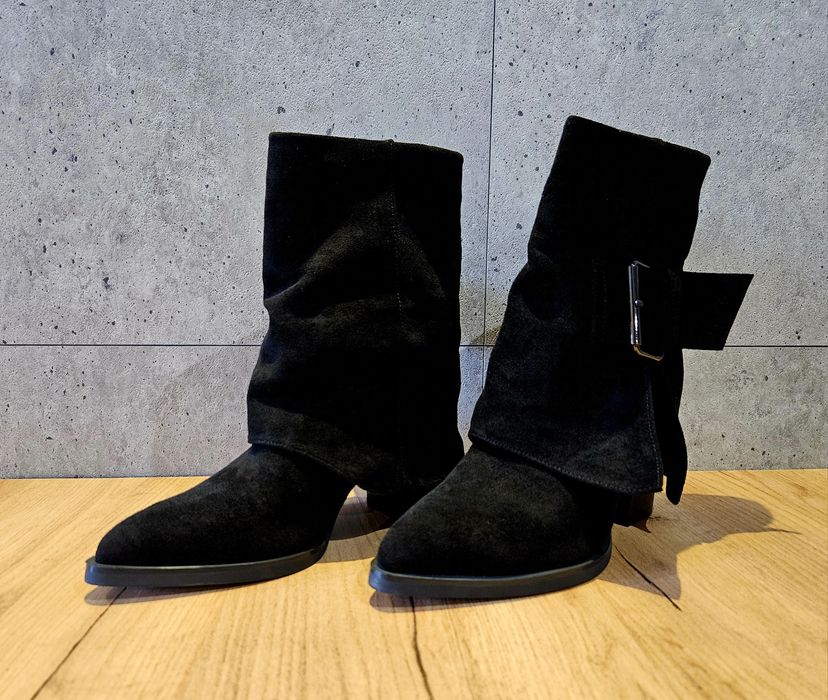 Botki damskie czarne.