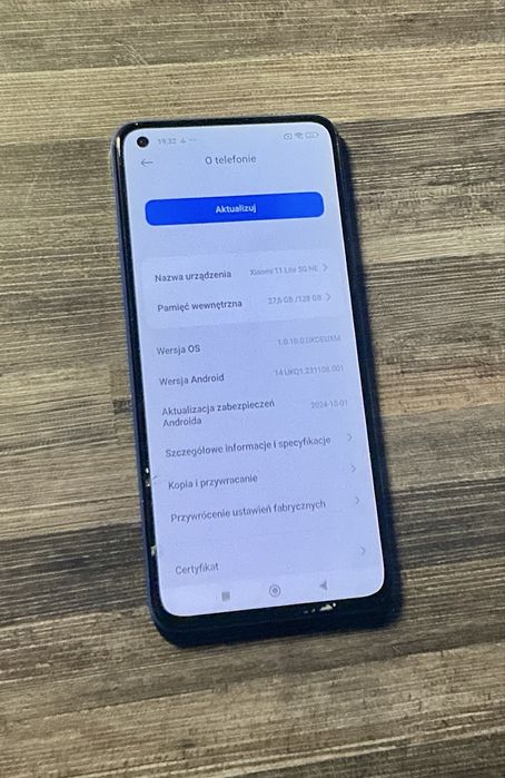Xiaomi 11 lite 5g NE , 128 GB/ 8 GB, zbity dotyk wyswietlacz caly