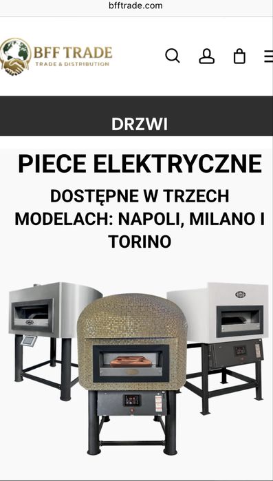 Sprzedaż piecy do pizzy prosto z Włoch