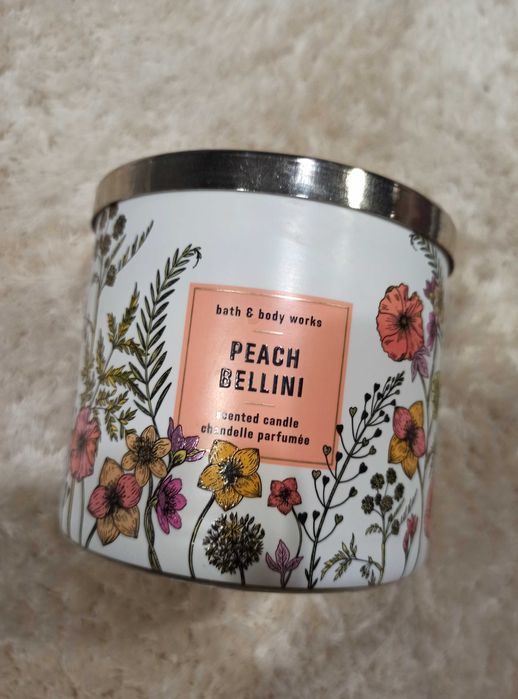 Świeca 3-knotowa Bath and Body Works Peach Bellini