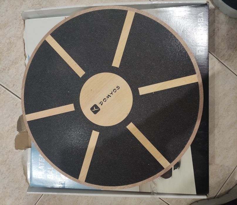 Prancha de Equilíbrio em Madeira Fitness Preto