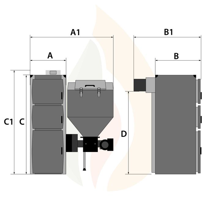 Kocioł z Podajnikiem na Pellet i Ekogroszek 15kW 5 klasa Ekodesign, hybryda, DUO, dwupaliwowy, dwufunkcyjny, dostawa GRATIS, dotacja, montaż