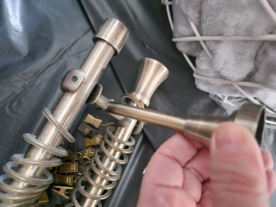 Karniszpodwójny do sufitu mosiądz