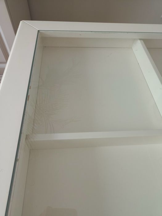 Stolik kawowy Ikea Liatorp z szufladą - szkło, drewno