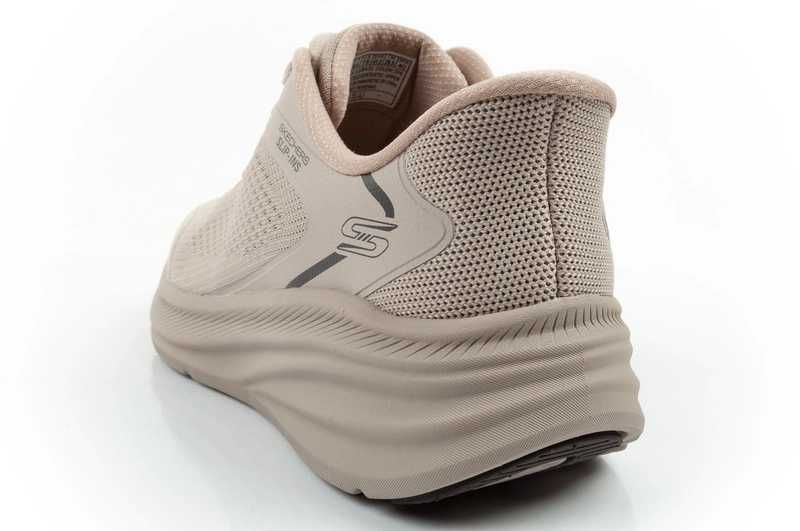 Skechers buty sportowe sneakersy męskie Bobs Skillz beżowe SLIP-INS