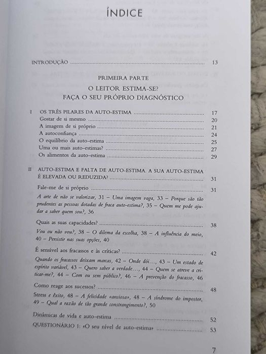 A Auto-Estima
Aprender a gostar de si para melhor viver com os outros