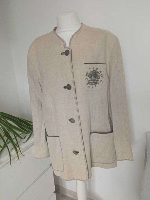Schneiders  Town Country marynarka żakiet damski 100% len r 38/40