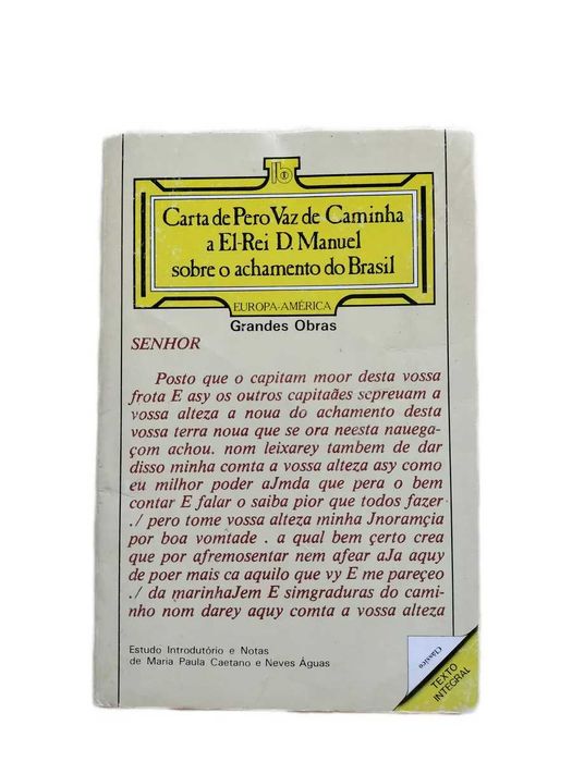 Carta de Pero Vaz de Caminha a El-Rei D. Manuel (oferta de portes)