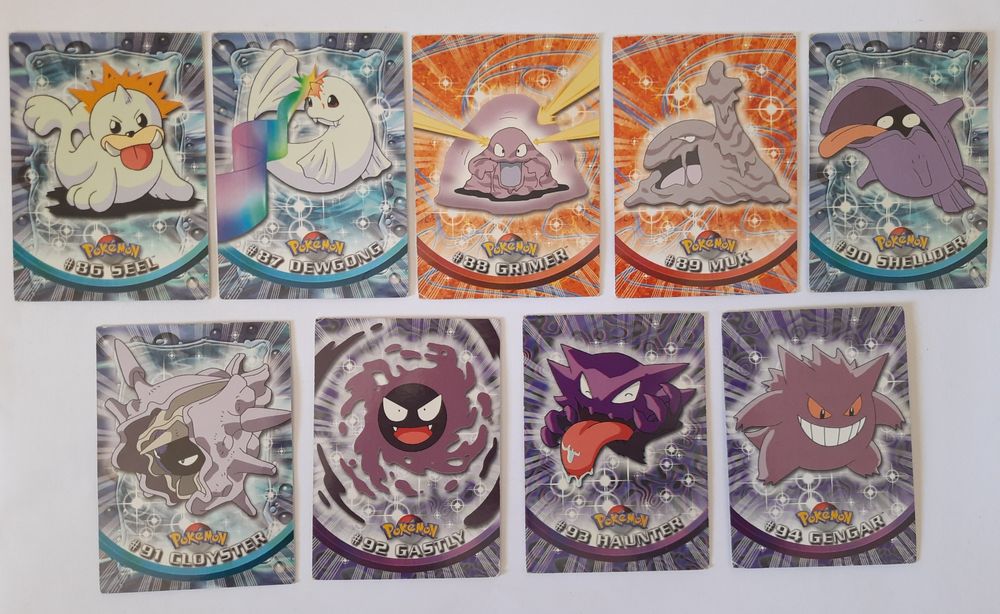Cartas pokemon topps series 2 - lote todos pokemon