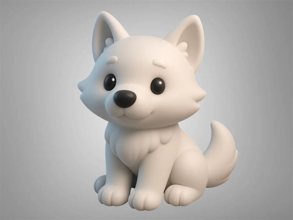 Filhote Lobo Branco