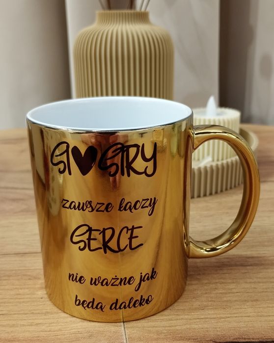 Kubek z nadrukiem dla siostry do kawy