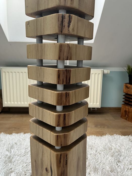 Lampa drewniana handmade