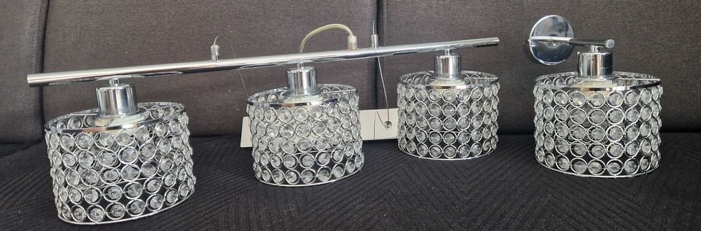 Stylowa lampa sufitowa + kinkiet – elegancja z nutą glamour!