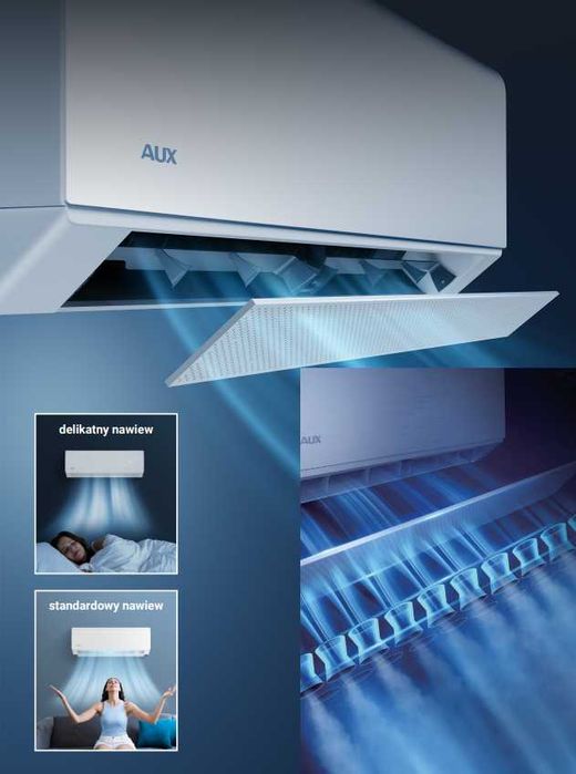Klimatyzacja AUX C-Smart 3,5kW Free Wind UV-C A++ OGRZEWANIE zimą!