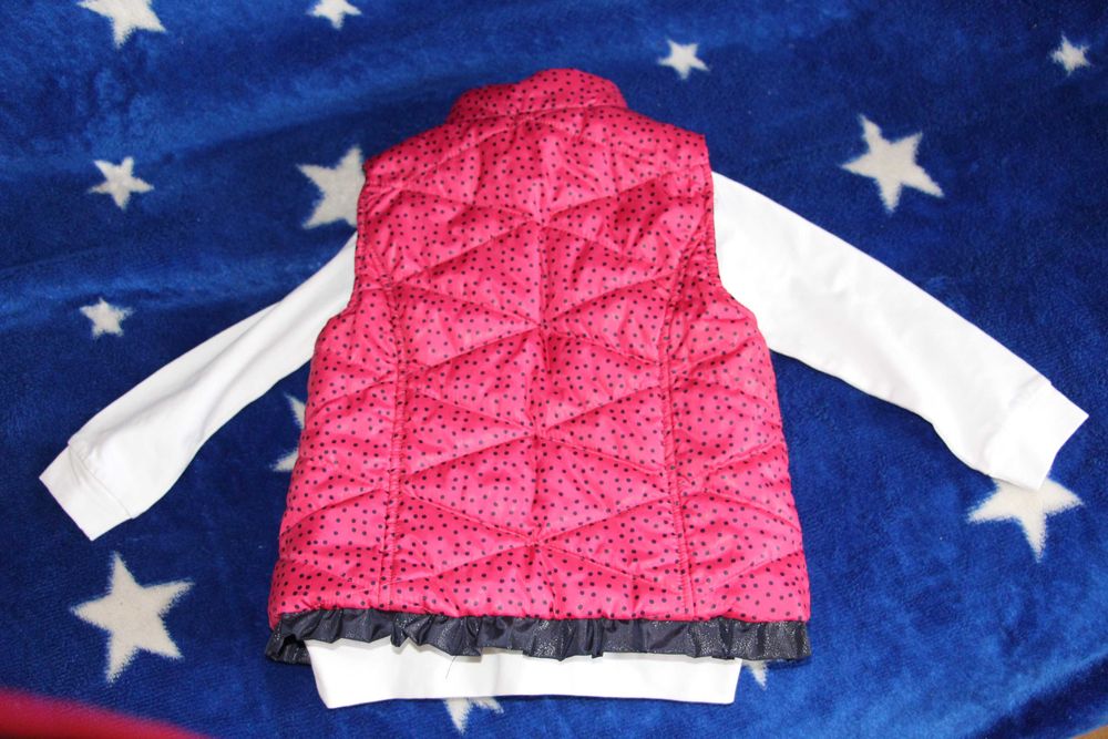 жилетка для дівчинки двостороння 92 (2 роки)