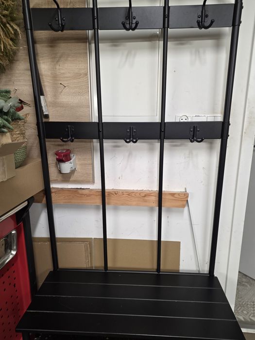 Stojak na ubrania z ławką Ikea