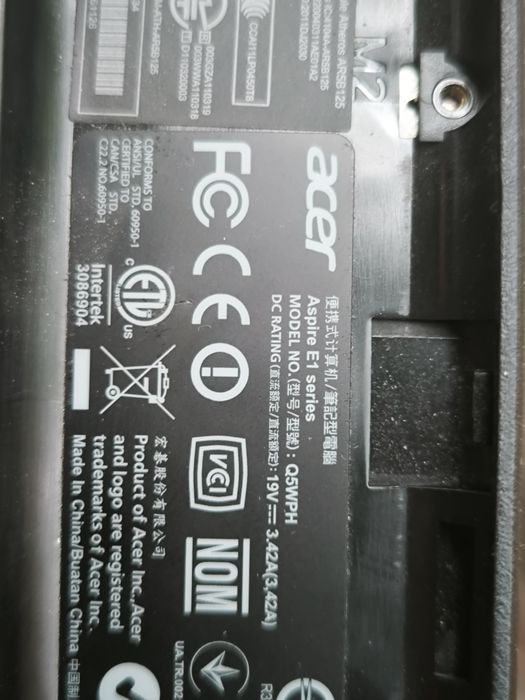 Ноутбуки, 3шт,  Aser Aspire E1  б/у на запчастини