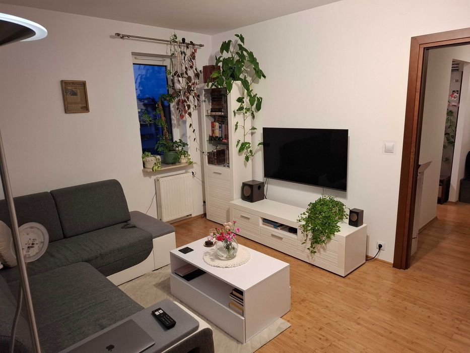 Wynajem mieszkania Warszawa Nowodwory; 54m2; umeblowane; garaż, klimatyzacja